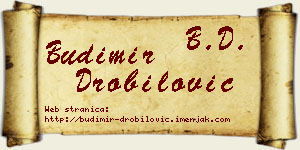 Budimir Drobilović vizit kartica